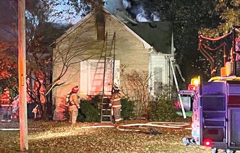 Litchfield Volunteer Fire Department responded to a residential fire on North Montgomery Street early Thursday morning, Nov. 18.